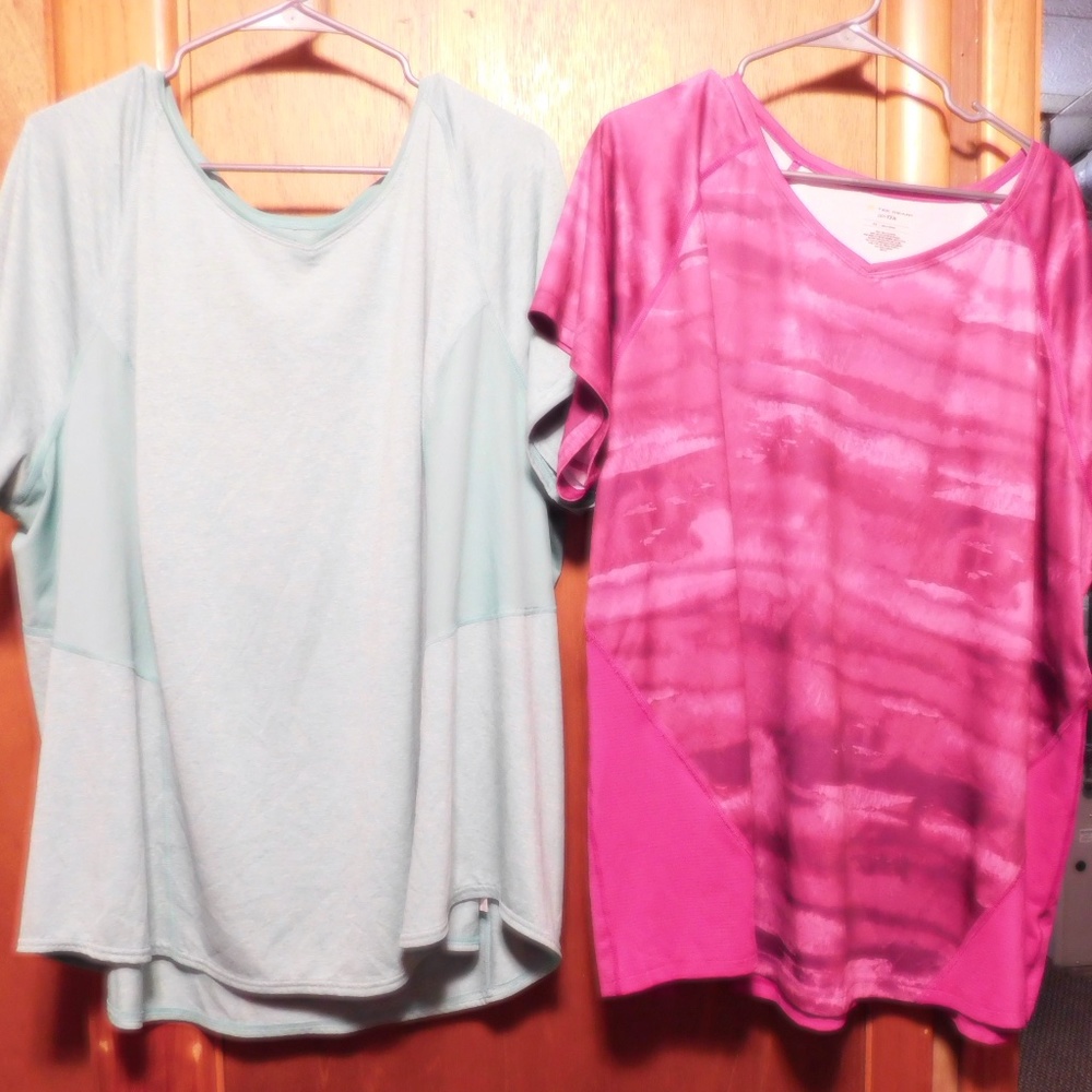 LOT OF 11 TEK GEAR POLYESTER SHIRTS 3X